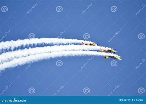 Planes on formation editorial stock image. Image of aircraft - 51571414