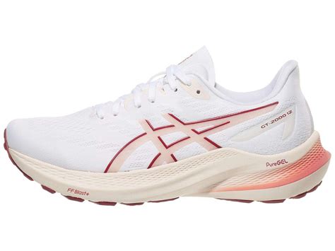 ASICS GT 2000 12 Women's Shoes White/Light Garnet | Running Warehouse