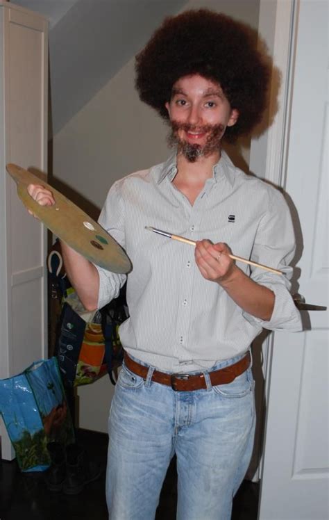 bob ross....lady??? hard to tell | Bob ross costume, Best celebrity halloween costumes ...