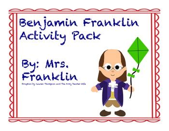 Benjamin Franklin Activities by Mrs Franklin | Teachers Pay Teachers