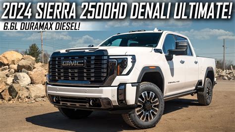 NEW 2024 Sierra 2500HD Denali ULTIMATE | 6.6L Duramax Diesel! - YouTube