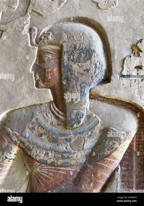 Egyptian Hieroglyphs Valley of the Kings Stock Photo - Alamy