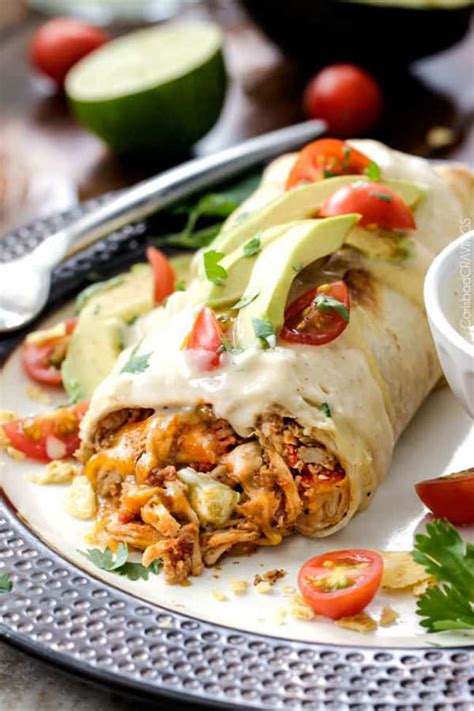 Smothered Baked Chicken Burritos Recipe - Best Crafts and Recipes