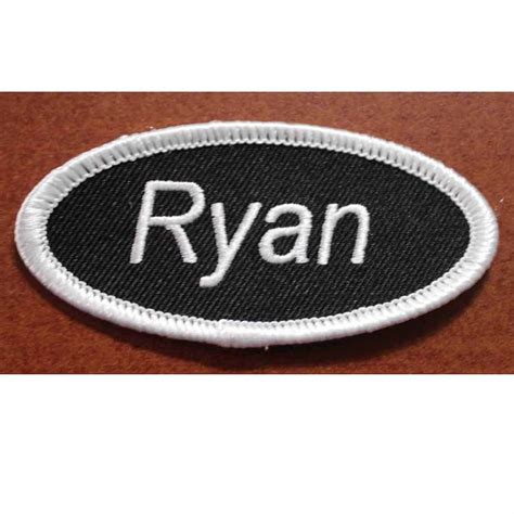 Ryan Name Tag Iron on Patch 3 INCH for Uniform Work Shirt Mechanic - Etsy