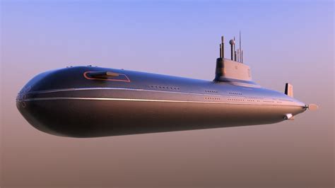 3D model PBR Typhoon-class submarine | CGTrader