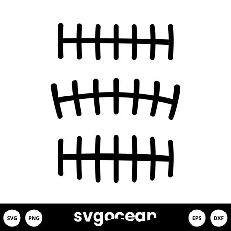 Football Laces SVG Free vector for instant download - Svg Ocean — svgocean