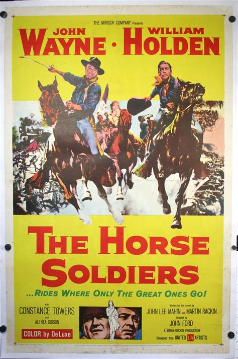 John Wayne Movie posters | HORSE SOLDIERS, John Wayne Original Movie Poster | Great actors ...