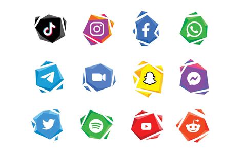 Social Media App Logo Set Collection 22419430 Vector Art at Vecteezy