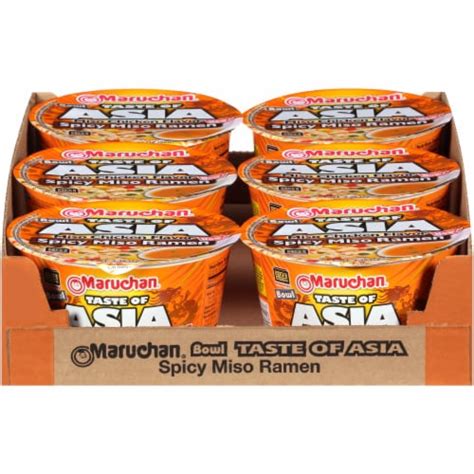 Maruchan® Taste of Asia™ Spicy Miso Ramen Bowl, 6 ct / 3.38 oz - Foods Co.