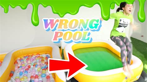 DON'T TRUST FALL INTO THE WRONG POOL CHALLENGE | KAYCEE & RACHEL in ...