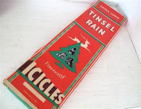 Tinsel Rain Icicles Vintage Christmas Tree Decor