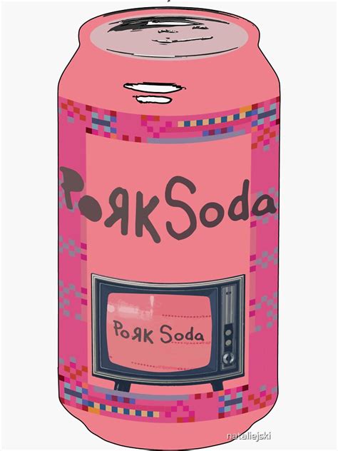 "Pork Soda" Sticker by nataliejski | Redbubble