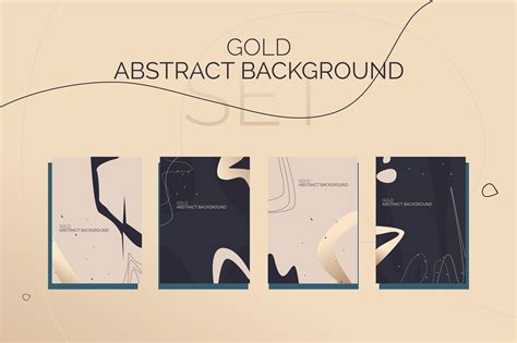 Set Gold Abstract Background Elegant Graphic by ImamAmin · Creative Fabrica