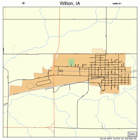 Wilton Iowa Street Map 1986070