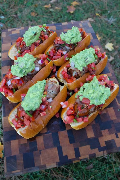 Chorizo Hot Dogs with Baconnaise - Over The Fire Cooking