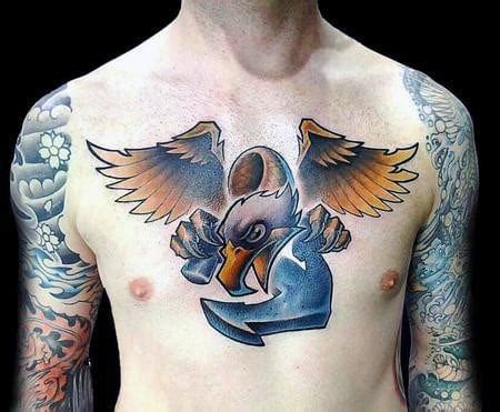 40 Anchor Chest Tattoo Designs For Men - Nautical Ideas