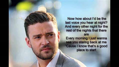 Justin Timberlake-Not a bad Thing (LYRICS) - YouTube