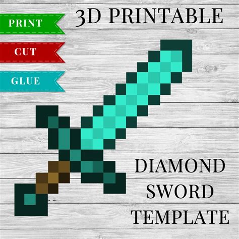 Minecraft Sword Printable - Printable Word Searches