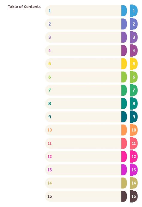 7 Best Images of Word Printable Tab Index Page - Blank Table of ...