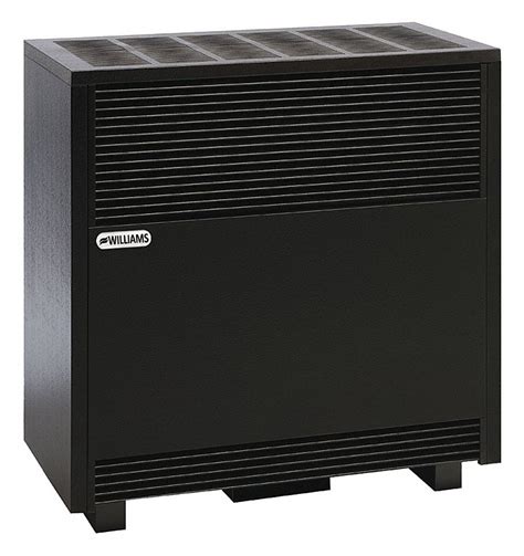 WILLIAMS COMFORT PRODUCTS Free-Standing Vented Gas Floor Heater, Natural Gas, 28 7/8 in x 25 in ...