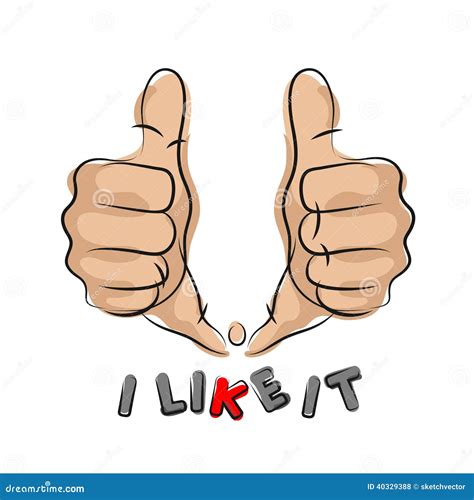 Two thumbs up stock vector. Illustration of great, perfect - 40329388