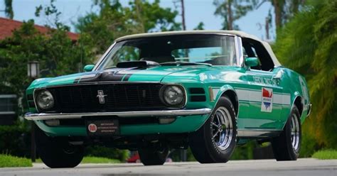 Just A Car Guy: This 1970 Ford Mustang Cobra Jet pace car is one of just five produced in total ...