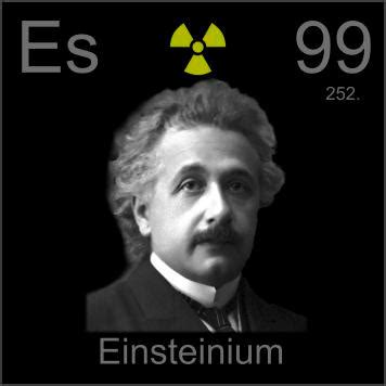 Pictures, stories, and facts about the element Einsteinium in the Periodic Table