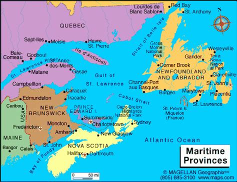 Printable Map Of Atlantic Canada – Printable Map of The United States