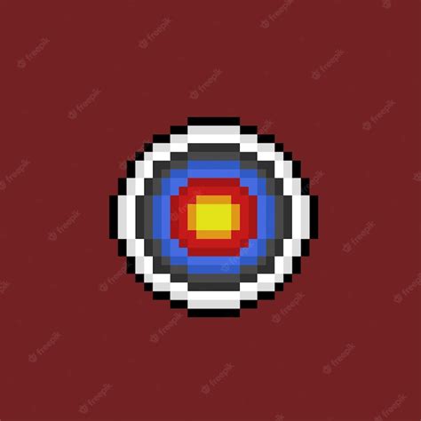 Premium Vector | Darts target in pixel art style