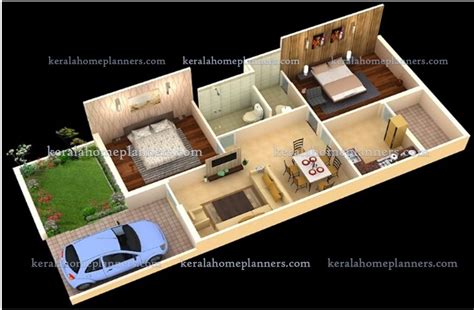 1000 Sq Ft House Plans 2 Bedroom Indian Style 3D / Two bedrooms may not ...