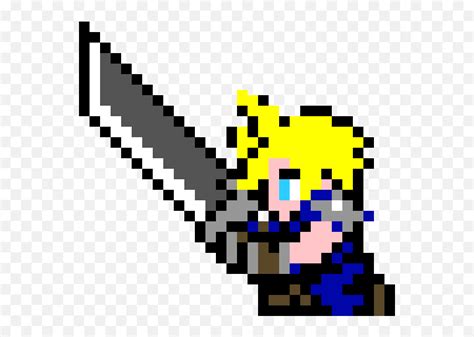 Cloudstrife Pixel Art Maker - Cloud Strife Pixel Art Png,Cloud Strife Png - free transparent png ...