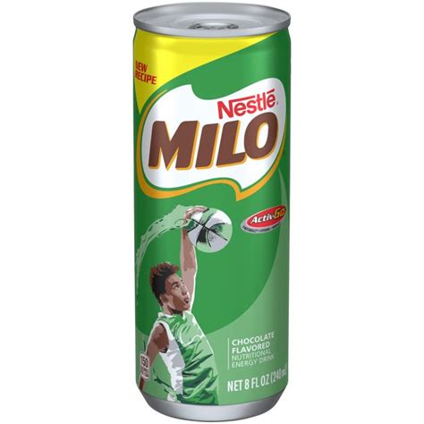 MILO Chocolate Nutritional Energy Drink 8 fl. oz. Can - Walmart.com ...