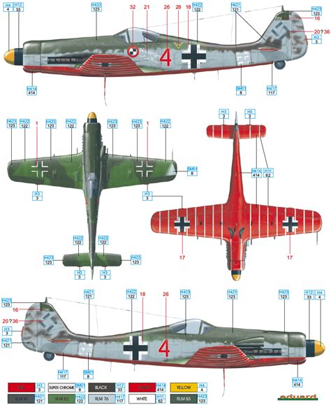 Here is the Focke Wulf Fw 190D-11 JV 44 Camouflage Color Profile | Wwii ...