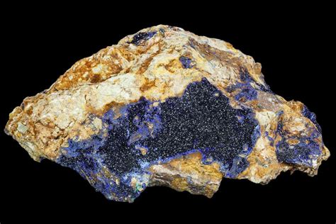 7" Druzy Azurite Crystal Specimen (4 Lbs) - Morocco (#104070) For Sale - FossilEra.com