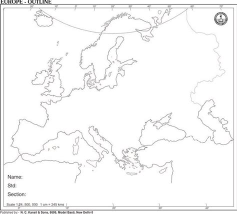 Map Europe Outline Map Europe Vector Stock Vector (Royalty, 58% OFF