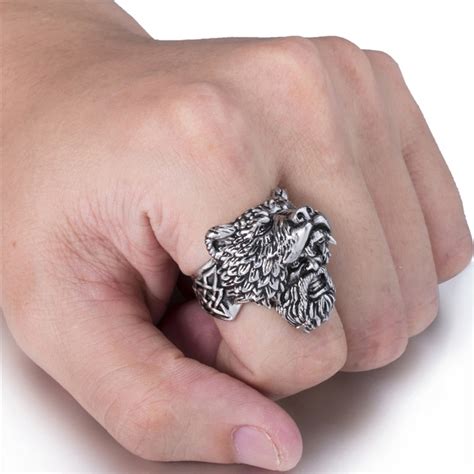 Berserker Ring | Viking Warrior Ring [Silver, Black] – Jewelrify