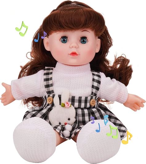 Amazon.com: DZDJCCS 13 Inch Realistic Baby Doll, Soft Body Talking Baby ...