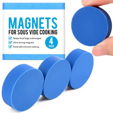 Buy [4 pack] Sous Vide Magnets to Keep Bags Submerged and In Place - Sous Vide Accessories to ...