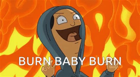 Burn Baby Burn Louise GIF - Burn Baby Burn Louise Bobs Burgers - GIF を見つけて共有する