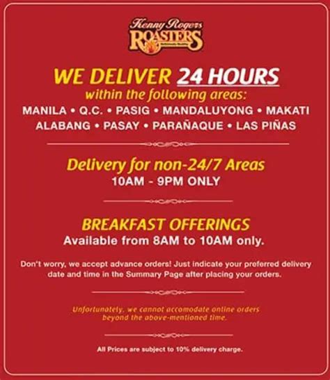 Kenny Rogers Menu Philippines (2024) — Philippine Menus