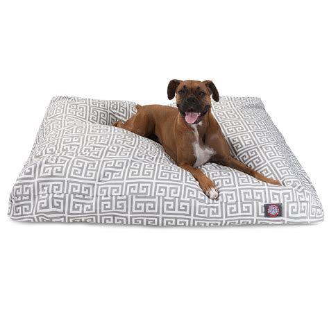 Majestic Pet Towers Rectangle Dog Bed Treated Polyester Removable Cover ...