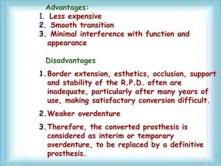 TOOTH SUPPORTED OVERDENTURE | PPT