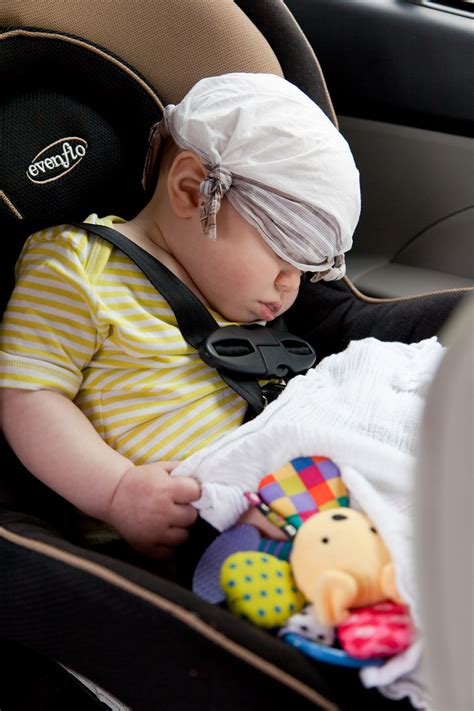 Sleeping In The Car Seat Free Stock Photo - Public Domain Pictures
