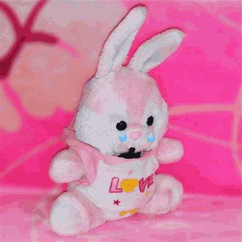 Pink Bunny GIF - Pink Bunny Cry - Discover & Share GIFs