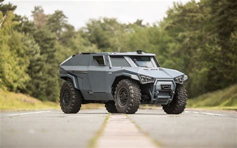 Download wallpapers Arquus Scarabee, hybrid armored car, exterior, modern armored cars, front ...