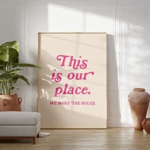 This is Our Place Poster, We Make the Rules Song Prints, Taylor Swift ...