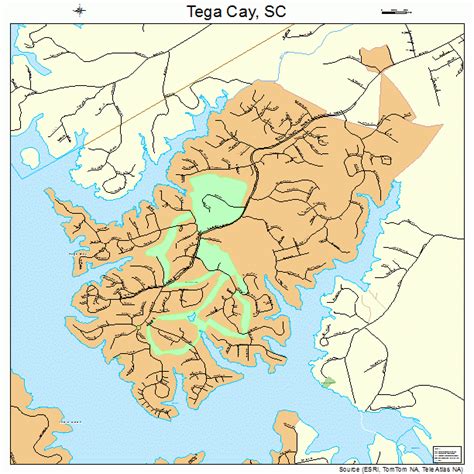 Tega Cay South Carolina Street Map 4571417