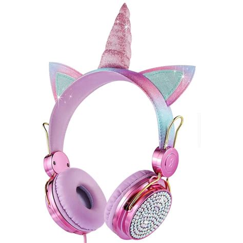 Bluetooth Cute Kids Wireless Headphone with Microphone Girls 3.5mm ...