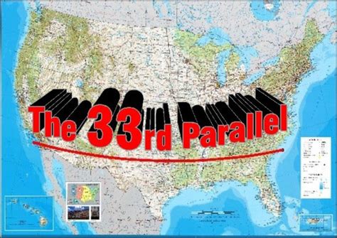 33rd Parallel Map United States