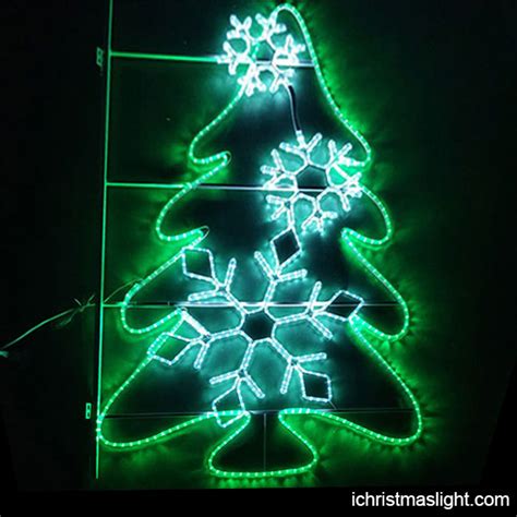 Light Green Christmas Tree for Pole Decor | iChristmasLight